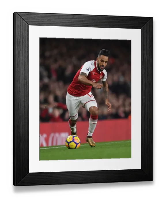 Framed Print : Theo Walcott in Action: Arsenal vs Liverpool, Premier League 2017-18
