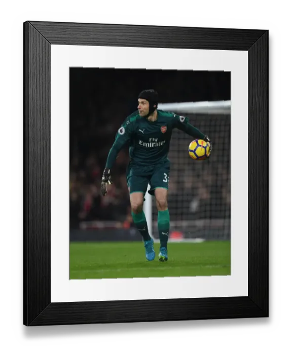 Framed Print : Arsenal vs Liverpool: Petr Cech in Action, Premier League 2017-18