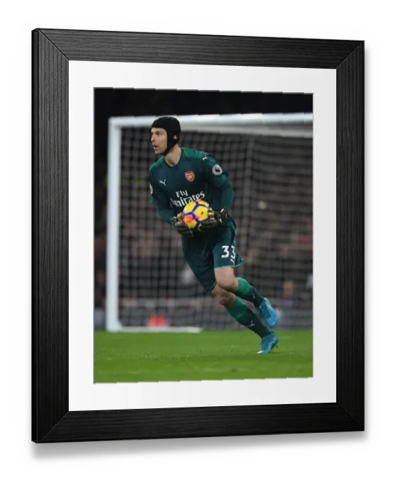Framed Print : Arsenal vs Liverpool: Petr Cech in Action at the Emirates Stadium (2017-18)