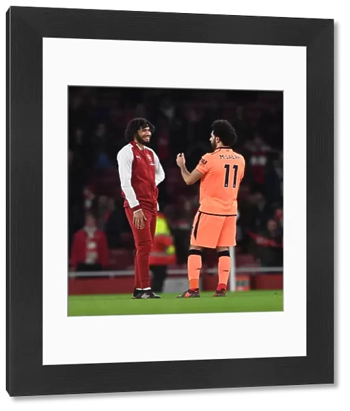 Mohamed Elneny (Arsenal) Mo Salah (Liverpool). Arsenal 3: 3 Liverpool. Premier League