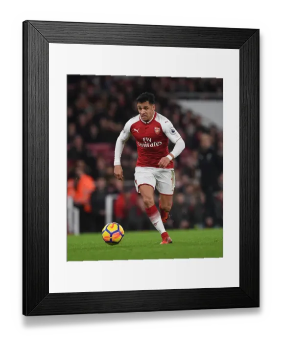 Framed Print : Alexis Sanchez (Arsenal). Arsenal 3: 3 Liverpool. Premier League. Emirates Stadium