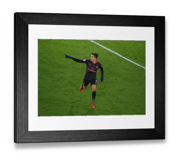 Framed Print : Alexis Sanchez's Hat-Trick: Arsenal's Victory Over Crystal Palace in the Premier League 2017-18