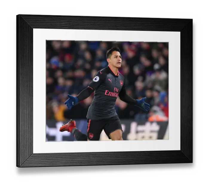 Framed Print : Alexis Sanchez Hat-Trick: Arsenal's Triumph Over Crystal Palace in Premier League