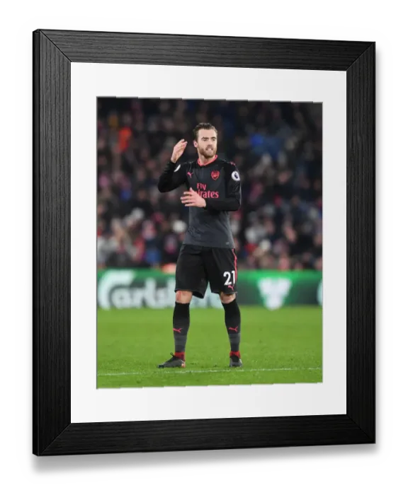 Framed Print : Calum Chambers in Action: Arsenal vs Crystal Palace, Premier League 2017-18