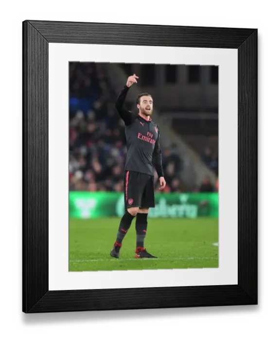 Framed Print : Calum Chambers in Action: Crystal Palace vs Arsenal, Premier League 2017-18