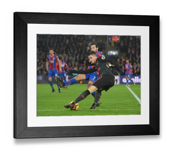 Framed Print : Xhaka vs Cabaye: Battle in the Midfield - Crystal Palace vs Arsenal, Premier League 2017-18