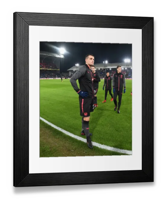 Framed Print : Granit Xhaka: Arsenal's Midfield Maestro at Crystal Palace, Premier League 2017-18 Framed Print : Granit Xhaka: Arsenal's Midfield Maestro at Crystal Palace, Premier League 2017-18