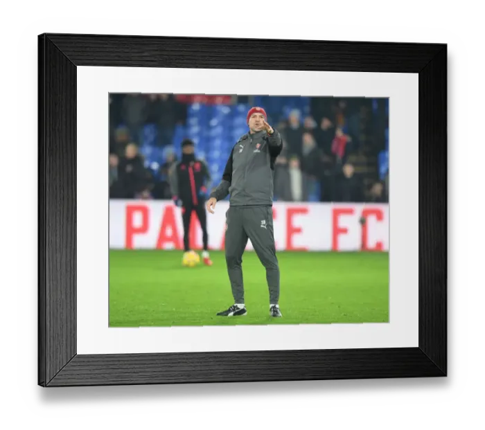 Framed Print : Steve Bould: Arsenal Assistant Ahead of Crystal Palace Showdown (December 2017)