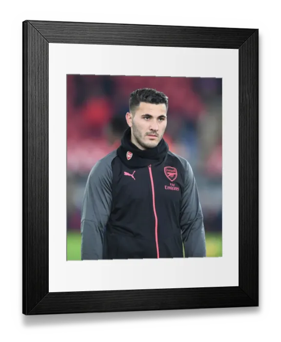 Framed Print : Sead Kolasinac: Arsenal Star's Pre-Match Focus at Crystal Palace (December 2017) Framed Print : Sead Kolasinac: Arsenal Star's Pre-Match Focus at Crystal Palace (December 2017)