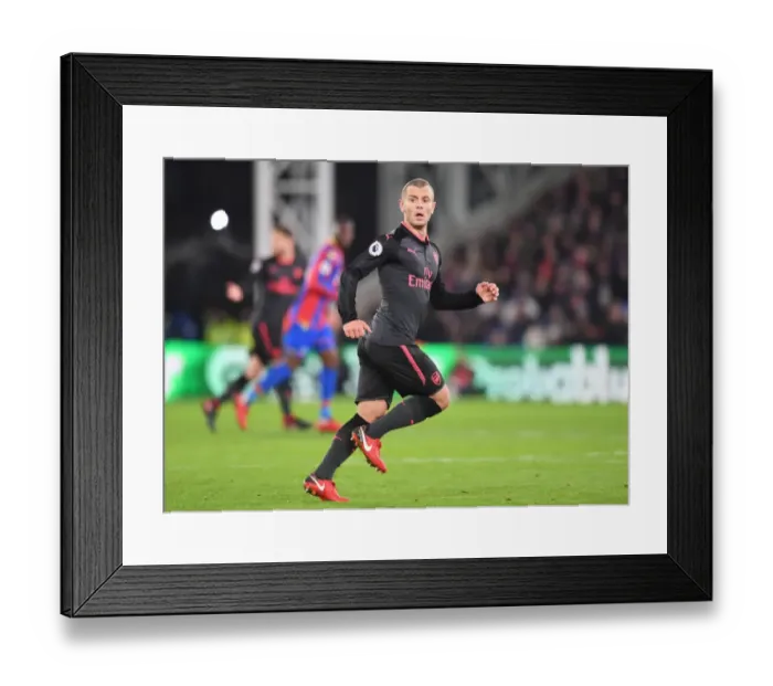 Framed Print : Jack Wilshere in Action: Arsenal vs. Crystal Palace, Premier League 2017-18