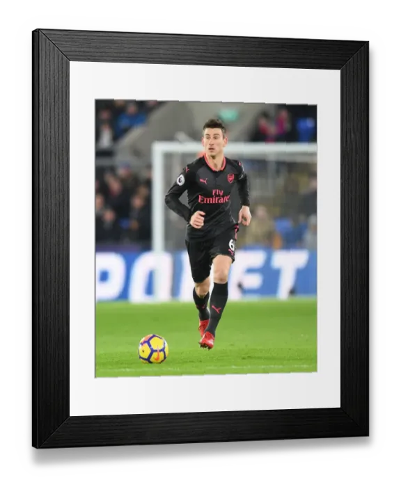 Framed Print : Laurent Koscielny Focused Amidst Crystal Palace vs Arsenal Premier League Clash
