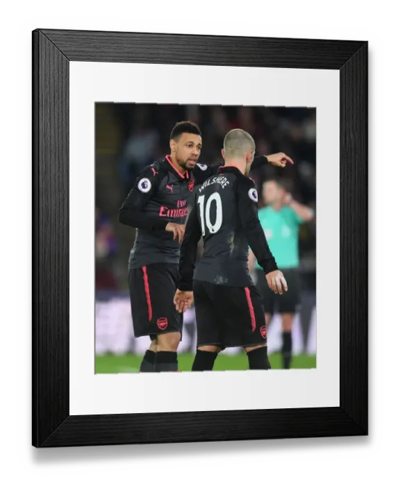 Framed Print : Coquelin and Wilshere: A Midfield Duo in Action at Crystal Palace vs Arsenal (2017-18) Framed Print : Coquelin and Wilshere: A Midfield Duo in Action at Crystal Palace vs Arsenal (2017-18)