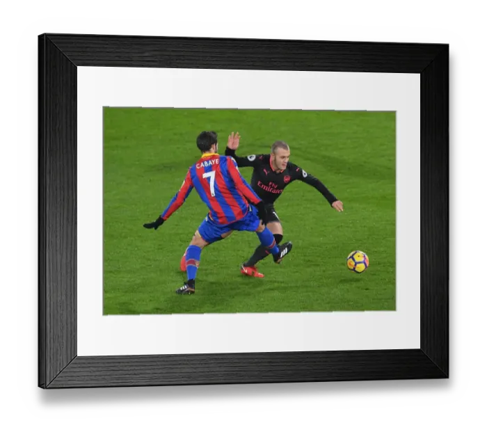 Framed Print : Jack Wilshere (Arsenal) Johan Cabaye (Palace). Crystal Palace 2: 3 Arsenal. Premier League Framed Print : Jack Wilshere (Arsenal) Johan Cabaye (Palace). Crystal Palace 2: 3 Arsenal. Premier League