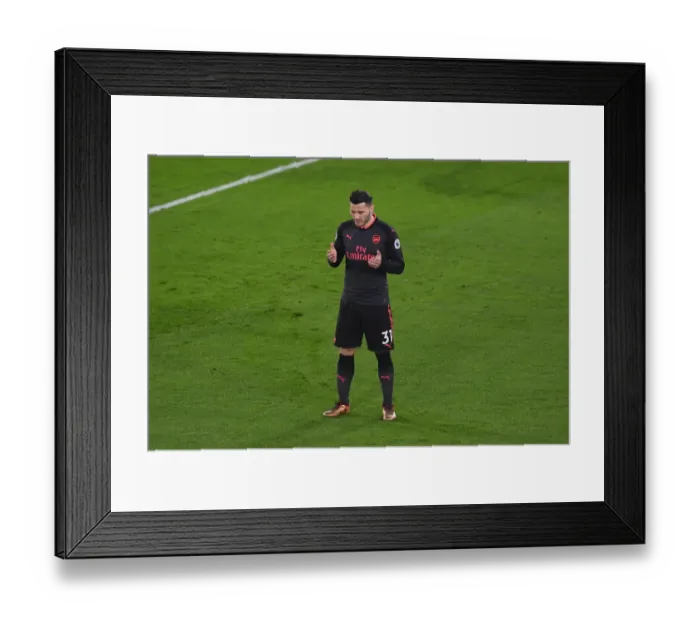 Framed Print : Sead Kolasinac (Arsenal). Crystal Palace 2: 3 Arsenal. Premier League. Selhurst Park