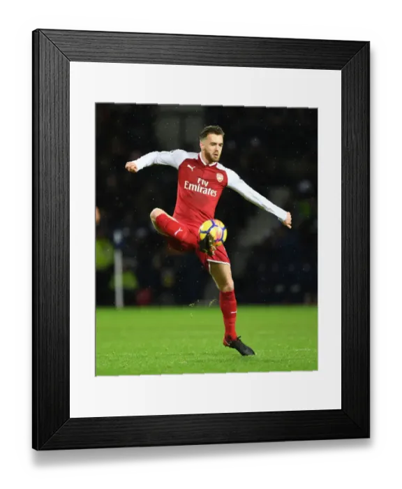Framed Print : Calum Chambers in Action: West Bromwich Albion vs. Arsenal, Premier League (2017-18)