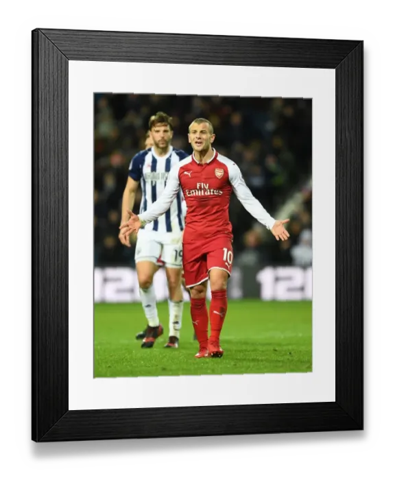 Framed Print : Jack Wilshere in Action: Arsenal vs. West Bromwich Albion, Premier League 2017-18 Framed Print : Jack Wilshere in Action: Arsenal vs. West Bromwich Albion, Premier League 2017-18