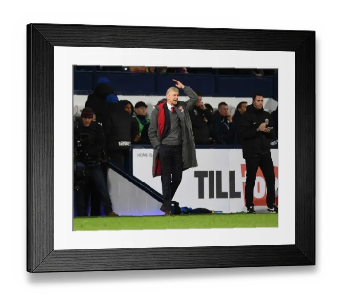 Framed Print : Arsene Wenger at The Hawthorns: Arsenal vs. West Bromwich Albion, Premier League 2017-18 Framed Print : Arsene Wenger at The Hawthorns: Arsenal vs. West Bromwich Albion, Premier League 2017-18