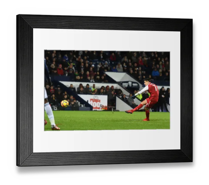Framed Print : Alexis Sanchez Scores the Dramatic Winning Goal for Arsenal against West Bromwich Albion (December 2017) Framed Print : Alexis Sanchez Scores the Dramatic Winning Goal for Arsenal against West Bromwich Albion (December 2017)
