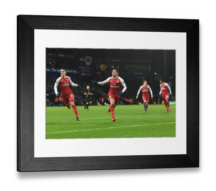 Framed Print : Alexis Sanchez Scores: West Bromwich Albion vs. Arsenal, Premier League 2017-18 Framed Print : Alexis Sanchez Scores: West Bromwich Albion vs. Arsenal, Premier League 2017-18