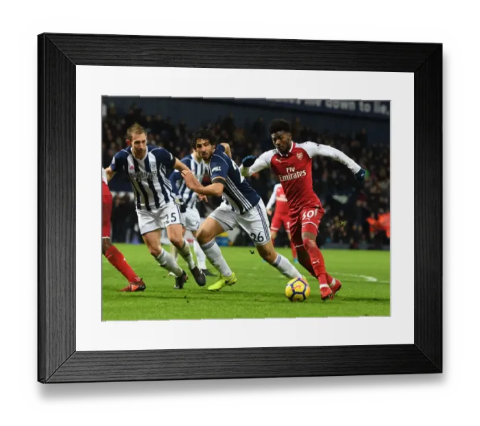 Framed Print : Ainsley Maitland-Niles vs Craig Dawson and Ahmed Hegazi: Intense Battle at The Hawthorns (West Bromwich Albion vs Arsenal, 2017-18) Framed Print : Ainsley Maitland-Niles vs Craig Dawson and Ahmed Hegazi: Intense Battle at The Hawthorns (West Bromwich Albion vs Arsenal, 2017-18)