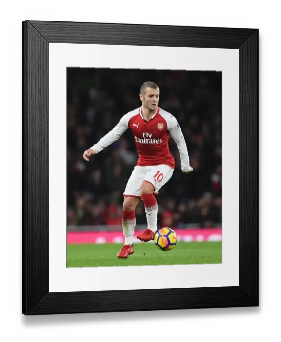 Framed Print : Jack Wilshere in Action: Arsenal vs. Chelsea, Premier League 2017-18