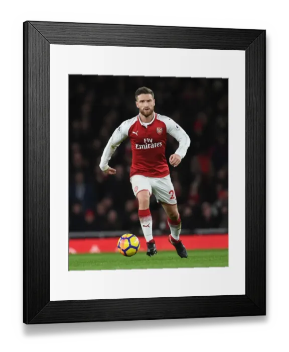 Framed Print : Focused Mustafi: Arsenal's Defense Star in the Battle Against Chelsea, Premier League 2017-18 Framed Print : Focused Mustafi: Arsenal's Defense Star in the Battle Against Chelsea, Premier League 2017-18