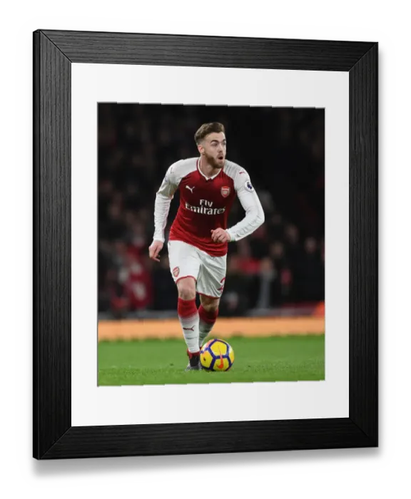Framed Print : Calum Chambers in Action: Arsenal vs. Chelsea, Premier League 2017-18