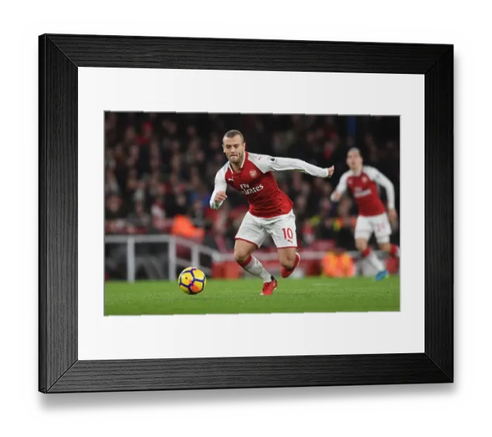 Framed Print : Jack Wilshere in Action: Arsenal vs. Chelsea, Premier League 2017-18