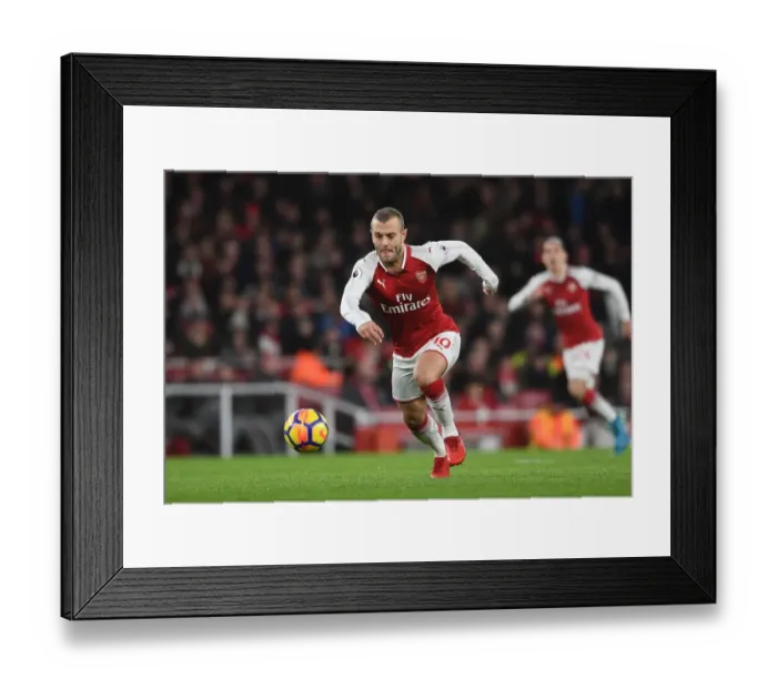 Framed Print : Jack Wilshere: Arsenal vs. Chelsea, Premier League Showdown (2017-18)