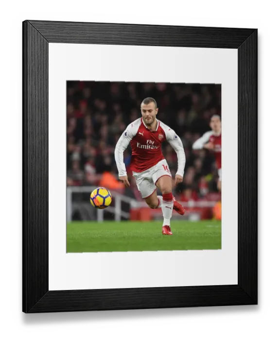 Framed Print : Jack Wilshere: In Action for Arsenal Against Chelsea, Premier League 2017-18 Framed Print : Jack Wilshere: In Action for Arsenal Against Chelsea, Premier League 2017-18