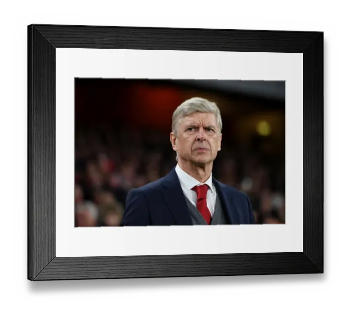 Framed Print : Arsene Wenger's Unwavering Focus: Arsenal vs. Chelsea, Premier League 2017-18 Framed Print : Arsene Wenger's Unwavering Focus: Arsenal vs. Chelsea, Premier League 2017-18