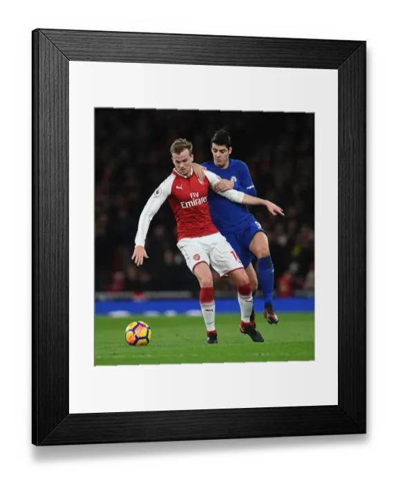 Framed Print : Clash of Titans: Holding vs Morata - Arsenal vs Chelsea Showdown (2017-18) Framed Print : Clash of Titans: Holding vs Morata - Arsenal vs Chelsea Showdown (2017-18)