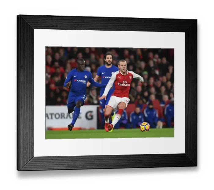 Framed Print : Arsenal vs. Chelsea Showdown: Wilshere vs. Kante, Fabregas Framed Print : Arsenal vs. Chelsea Showdown: Wilshere vs. Kante, Fabregas