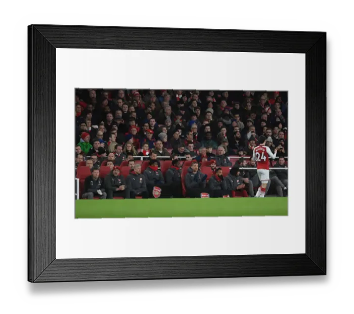 Framed Print : Arsene Wenger and Per Mertesacker on Arsenal Bench during Arsenal vs Chelsea (2017-18) Framed Print : Arsene Wenger and Per Mertesacker on Arsenal Bench during Arsenal vs Chelsea (2017-18)