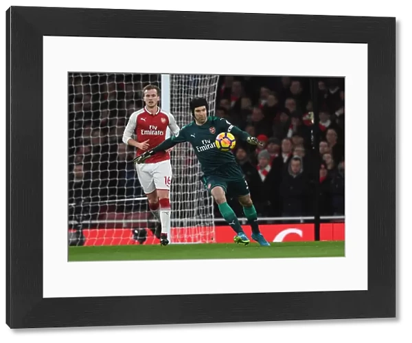 Petr Cech (Arsenal). Arsenal 2: 2 Chelsea. Premier League. Emirates Stadium, 3  /  1  /  18