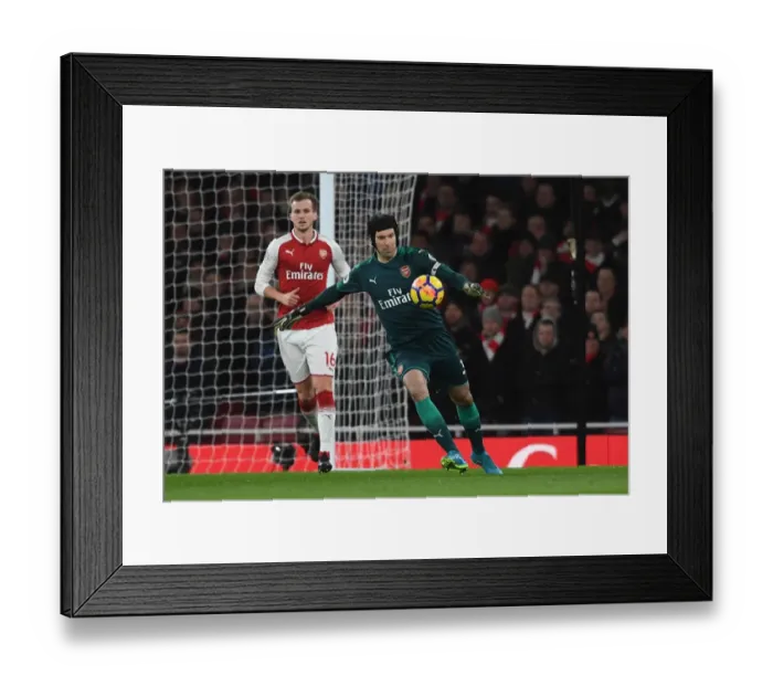 Framed Print : Petr Cech (Arsenal). Arsenal 2: 2 Chelsea. Premier League. Emirates Stadium, 3 / 1 / 18 Framed Print : Petr Cech (Arsenal). Arsenal 2: 2 Chelsea. Premier League. Emirates Stadium, 3 / 1 / 18