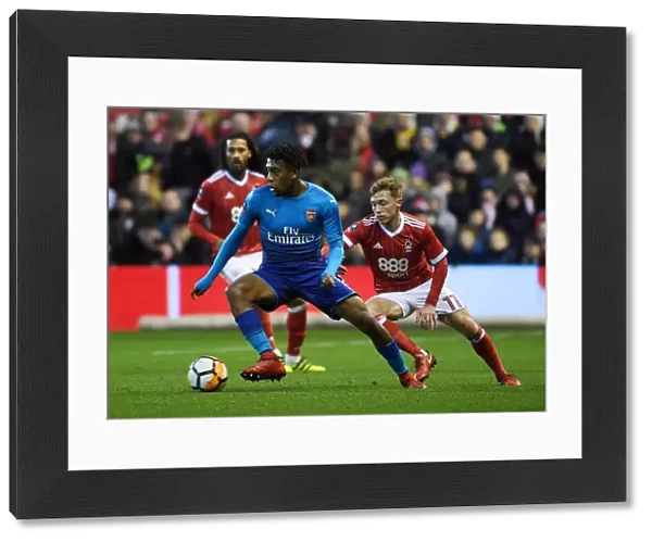 Alex Iwobi Breaks Past Ben Osborn: Nottingham Forest vs Arsenal - The Emirates FA Cup Third Round
