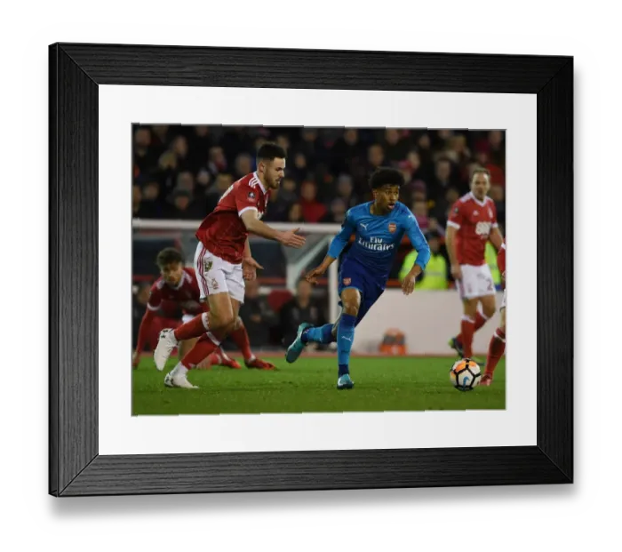 Framed Print : Reiss Nelson vs Ben Brereton: Clash in the FA Cup Third Round - Arsenal vs Nottingham Forest Framed Print : Reiss Nelson vs Ben Brereton: Clash in the FA Cup Third Round - Arsenal vs Nottingham Forest