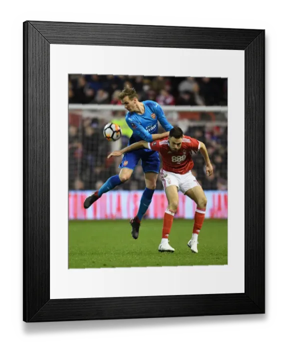Framed Print : Rob Holding vs Ben Brereton: A Battle in the FA Cup Third Round - Arsenal vs Nottingham Forest Framed Print : Rob Holding vs Ben Brereton: A Battle in the FA Cup Third Round - Arsenal vs Nottingham Forest