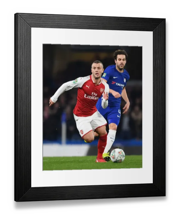 Framed Print : Battle of the Midfield Maestros: Jack Wilshere vs. Cesc Fabregas - Arsenal's Epic Clash in the Carabao Cup Semi-Final (2018) Framed Print : Battle of the Midfield Maestros: Jack Wilshere vs. Cesc Fabregas - Arsenal's Epic Clash in the Carabao Cup Semi-Final (2018)