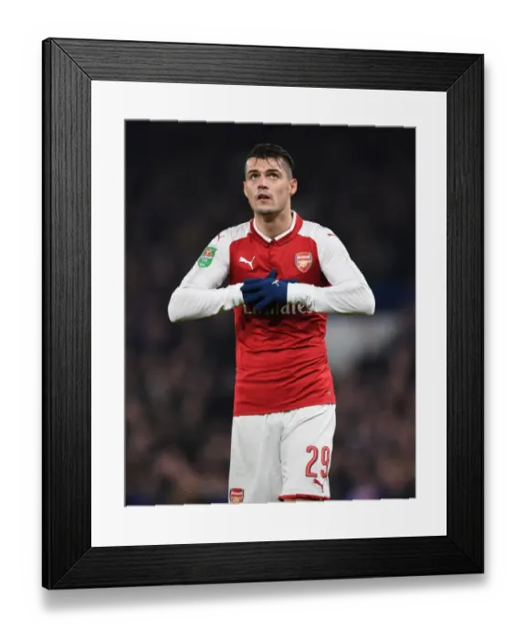 Framed Print : Granit Xhaka Leads Arsenal in Carabao Cup Semi-Final Showdown Against Chelsea Framed Print : Granit Xhaka Leads Arsenal in Carabao Cup Semi-Final Showdown Against Chelsea