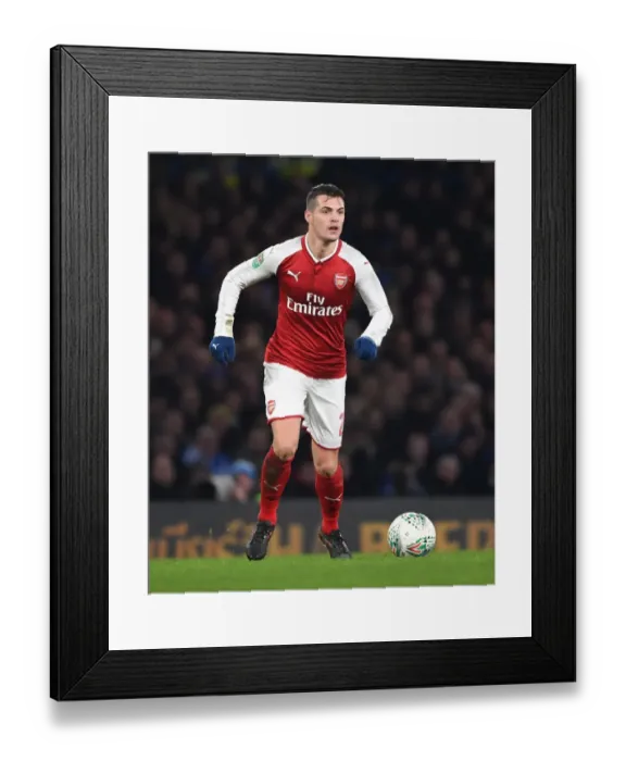 Framed Print : Granit Xhaka Leads Arsenal in Carabao Cup Semi-Final Clash Against Chelsea Framed Print : Granit Xhaka Leads Arsenal in Carabao Cup Semi-Final Clash Against Chelsea