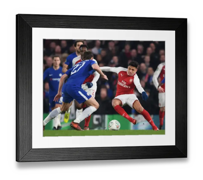 Framed Print : Alexis Sanchez vs. Andreas Christensen: Carabao Cup Semi-Final Showdown (Chelsea v Arsenal, 2018) Framed Print : Alexis Sanchez vs. Andreas Christensen: Carabao Cup Semi-Final Showdown (Chelsea v Arsenal, 2018)