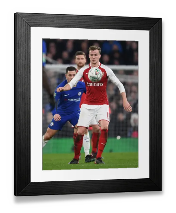 Framed Print : Rob Holding in Action: Carabao Cup Semi-Final Showdown between Chelsea and Arsenal Framed Print : Rob Holding in Action: Carabao Cup Semi-Final Showdown between Chelsea and Arsenal