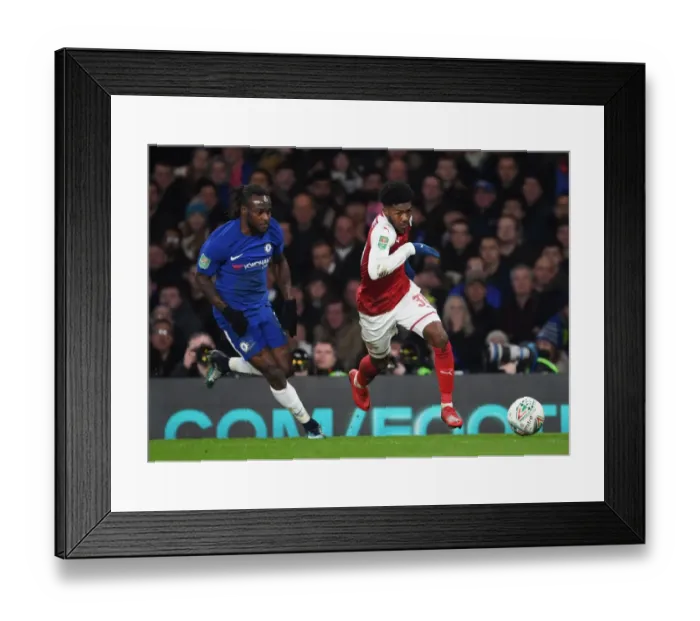 Framed Print : Ainsley Maitland-Niles vs Victor Moses: Carabao Cup Semi-Final Showdown (Chelsea v Arsenal) Framed Print : Ainsley Maitland-Niles vs Victor Moses: Carabao Cup Semi-Final Showdown (Chelsea v Arsenal)