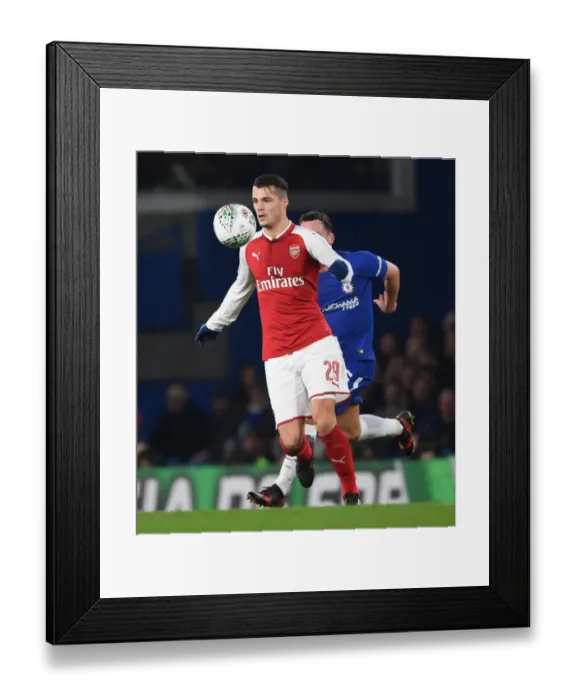 Framed Print : Granit Xhaka Leads Arsenal in Carabao Cup Semi-Final Showdown Against Chelsea Framed Print : Granit Xhaka Leads Arsenal in Carabao Cup Semi-Final Showdown Against Chelsea
