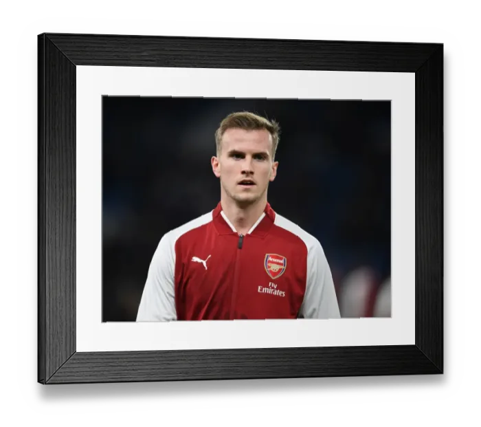 Framed Print : Rob Holding: Arsenal's Defensive Fortress at Chelsea's Stamford Bridge - Carabao Cup Semi-Final, 2018