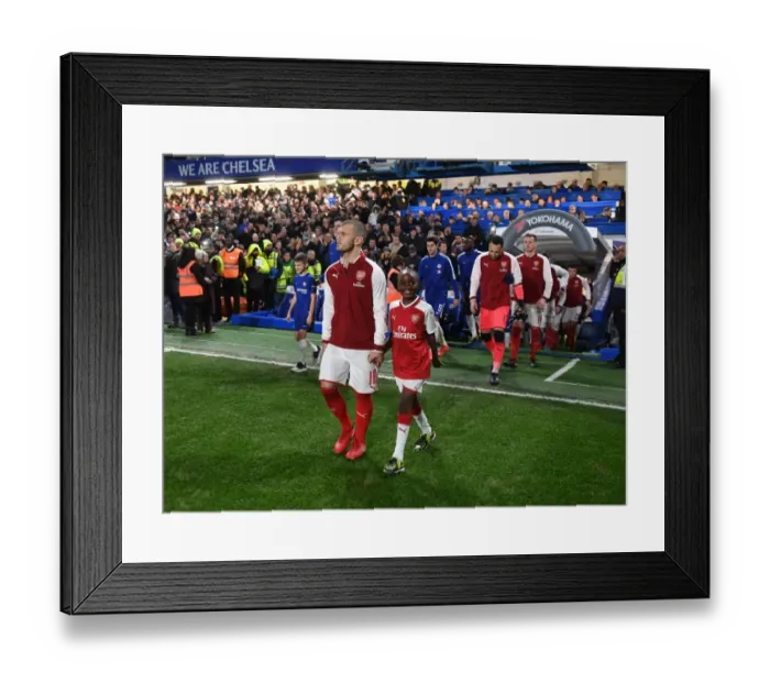 Framed Print : Arsenal's Jack Wilshere Leads Team Out in Carabao Cup Semi-Final vs Chelsea Framed Print : Arsenal's Jack Wilshere Leads Team Out in Carabao Cup Semi-Final vs Chelsea