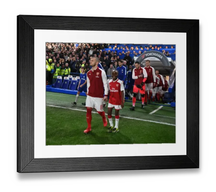 Framed Print : Jack Wilshere Leads Arsenal in Carabao Cup Semi-Final Showdown against Chelsea