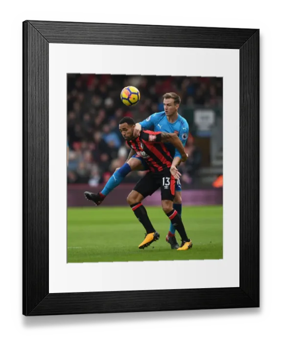 Framed Print : Clash at Vitality: Holding vs. Wilson - AFC Bournemouth vs. Arsenal, Premier League